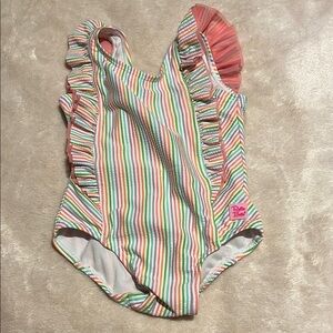 Ruffle Butts Colorful Striped Swimsuit